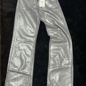 Zara Silver Flare Women's Jeans